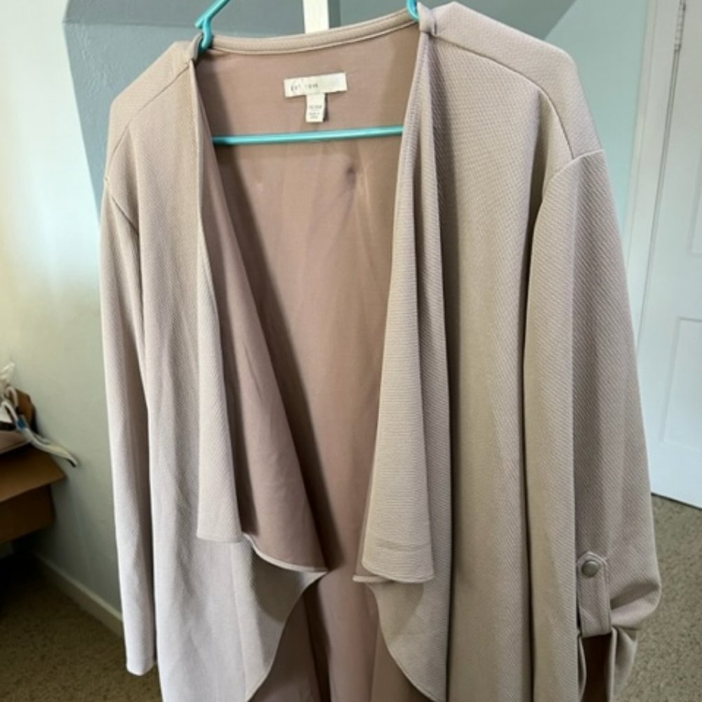 Cato beige/tan jacket size 26/28W